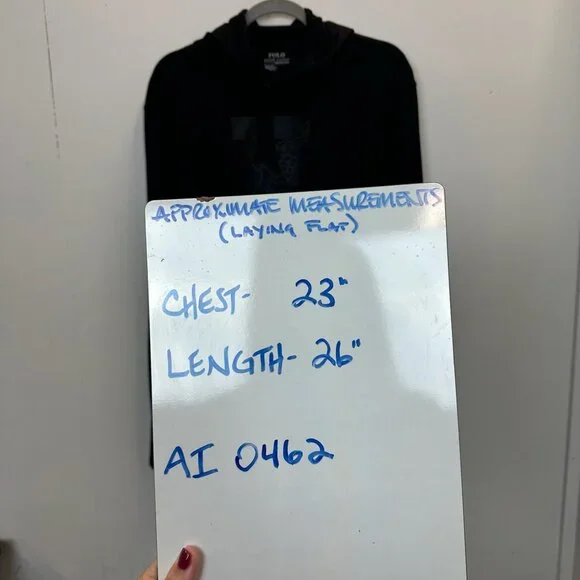 Polo Ralph Lauren P Wing Performance Black Hooded Long Sleeve T Shirt Medium - Picture 16 of 16